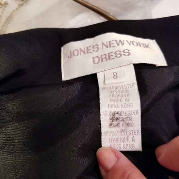 Jones NY Beaded One Shoulder Dress - Picture 10 of 11